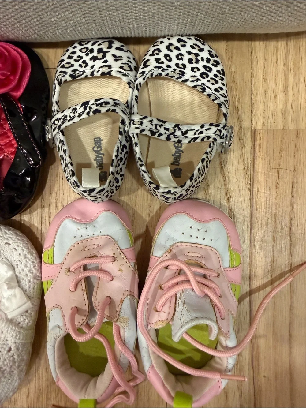 Baby size 3/3-6 mos. Stuart Weitzman, Gap, Koala